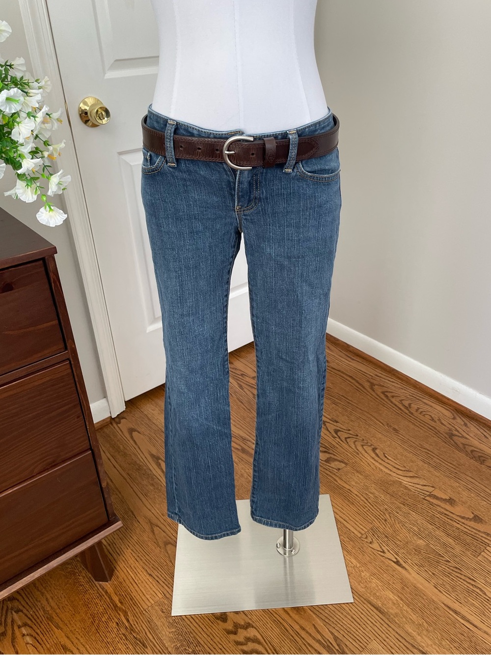 LOFT Women's Vintage Blue Low Rise Original Boot Jeans